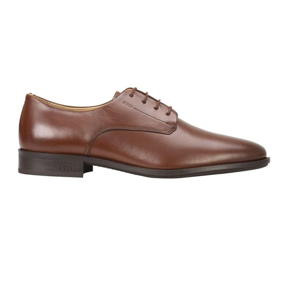 Boss Mens Colby Leather Derby Shoes / Brown